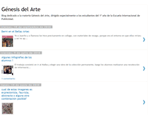 Tablet Screenshot of genesisdelarte.blogspot.com