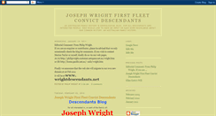 Desktop Screenshot of josephwrightdescendants.blogspot.com