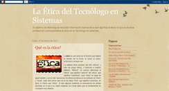 Desktop Screenshot of eticatecnologo.blogspot.com
