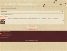 Tablet Screenshot of eticatecnologo.blogspot.com