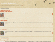 Tablet Screenshot of matieredefrance.blogspot.com