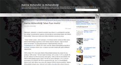 Desktop Screenshot of makinemuhendisiyiz.blogspot.com