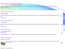 Tablet Screenshot of nohayquienlea.blogspot.com