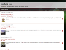 Tablet Screenshot of gestion-culturasur.blogspot.com