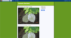 Desktop Screenshot of cementgardens.blogspot.com