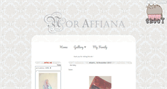Desktop Screenshot of affianablog.blogspot.com