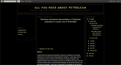 Desktop Screenshot of aboutpetroleum.blogspot.com