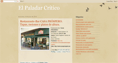 Desktop Screenshot of elpaladarcritico.blogspot.com