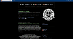 Desktop Screenshot of mikecihak.blogspot.com