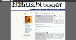 Desktop Screenshot of paperpostblogger.blogspot.com