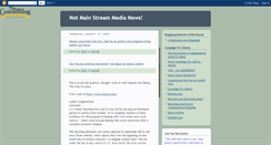 Desktop Screenshot of notmainstreammedianews.blogspot.com