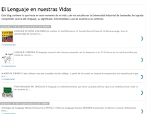 Tablet Screenshot of ellenguajeennuestrasvidas.blogspot.com