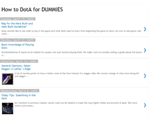 Tablet Screenshot of dummies-dota.blogspot.com