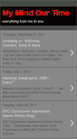 Mobile Screenshot of mymindourtime.blogspot.com