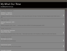 Tablet Screenshot of mymindourtime.blogspot.com