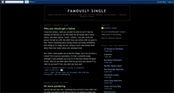 Desktop Screenshot of famouslysingle.blogspot.com