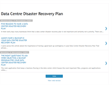 Tablet Screenshot of data-centre-disaster-recovery-plan.blogspot.com