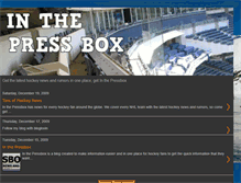 Tablet Screenshot of inthepressbox.blogspot.com