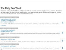 Tablet Screenshot of dailyfunword.blogspot.com