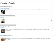 Tablet Screenshot of coracaonomade.blogspot.com