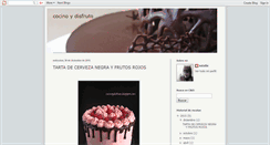 Desktop Screenshot of cocinoydisfruto.blogspot.com