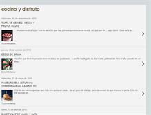 Tablet Screenshot of cocinoydisfruto.blogspot.com