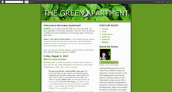 Desktop Screenshot of greenapartment.blogspot.com