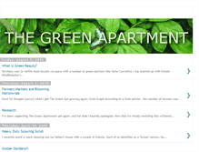 Tablet Screenshot of greenapartment.blogspot.com