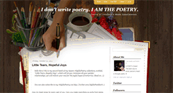 Desktop Screenshot of idyllicpoetry.blogspot.com