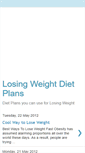 Mobile Screenshot of losingweightdietplan.blogspot.com