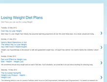 Tablet Screenshot of losingweightdietplan.blogspot.com