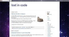 Desktop Screenshot of lost-in-code.blogspot.com