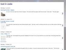 Tablet Screenshot of lost-in-code.blogspot.com