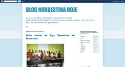 Desktop Screenshot of nordestinahoje.blogspot.com