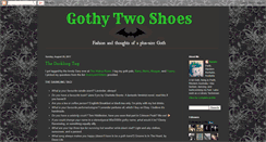 Desktop Screenshot of gothytwoshoes.blogspot.com