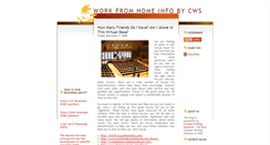 Desktop Screenshot of cws-workfromhomeinfo.blogspot.com
