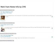 Tablet Screenshot of cws-workfromhomeinfo.blogspot.com