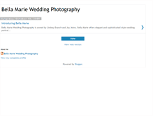 Tablet Screenshot of bellamarieweddingphotography.blogspot.com