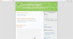 Desktop Screenshot of internet-marketing-singapore.blogspot.com