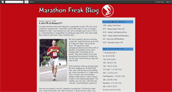 Desktop Screenshot of marathon-freak.blogspot.com