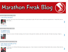 Tablet Screenshot of marathon-freak.blogspot.com