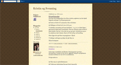 Desktop Screenshot of kristinogsvenning.blogspot.com