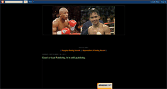 Desktop Screenshot of manny-pacquiao-vs-floyd-mayweather-jr.blogspot.com