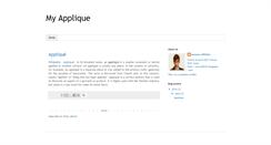 Desktop Screenshot of myapplique.blogspot.com