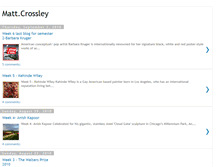 Tablet Screenshot of mattcrossley.blogspot.com