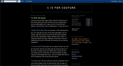 Desktop Screenshot of cisforcouture.blogspot.com