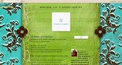 Desktop Screenshot of marleneliv-ounderligheter.blogspot.com