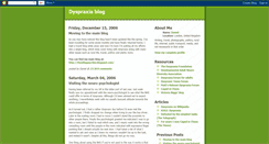 Desktop Screenshot of dyspraxiablog.blogspot.com