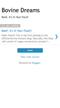 Mobile Screenshot of bovinedreams.blogspot.com