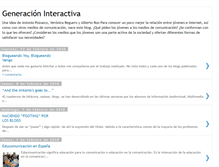 Tablet Screenshot of generacion-interactiva.blogspot.com